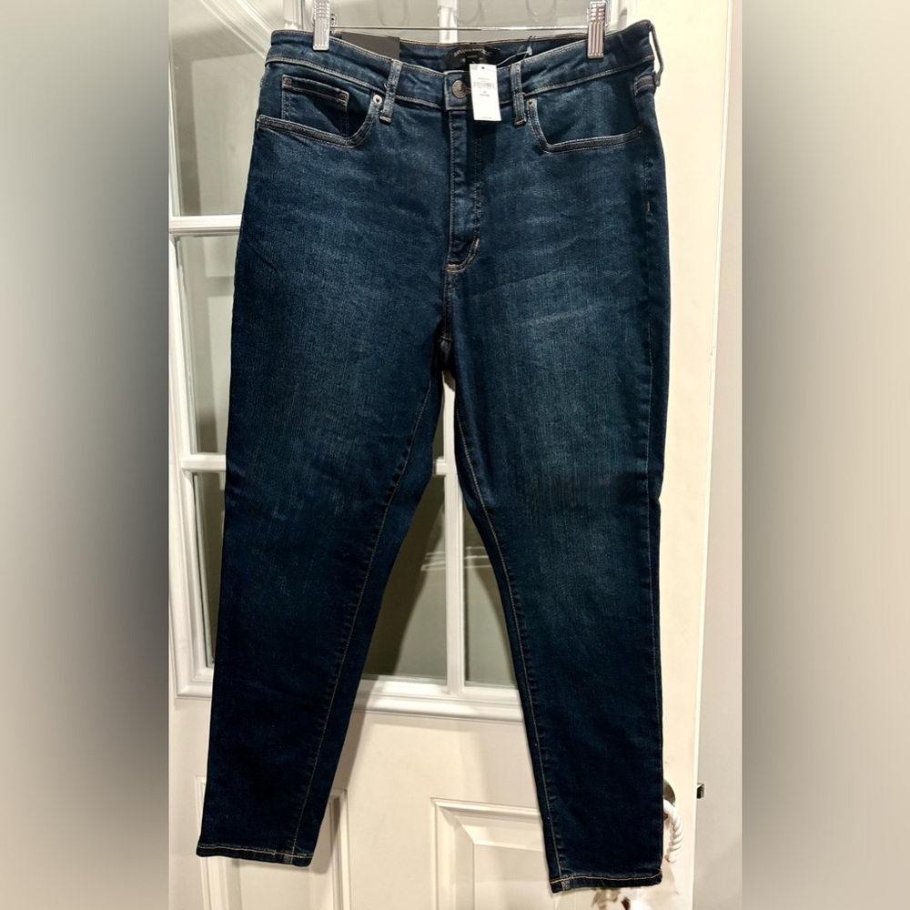 NWT Banana Republic Curvy Skinny Jeans | Dark Wash | Petite 32/14